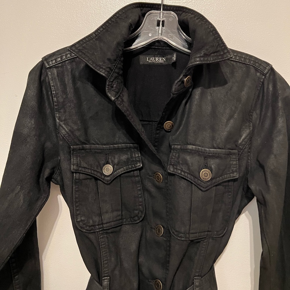 Ralph Lauren coated denim jacket